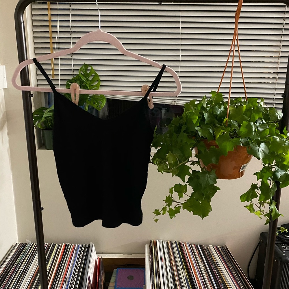 Black Rib Knit Tank